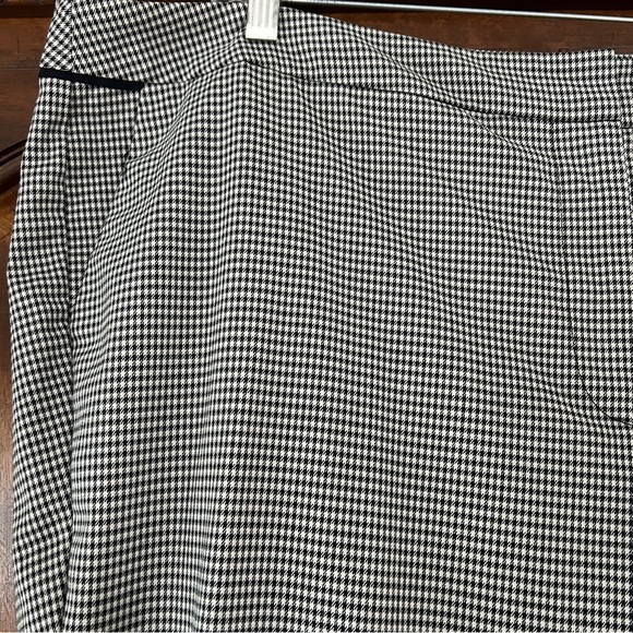 Talbots Heritage Ankle Pants Black and White Houndstooth Check size 18 W Petite - Picture 16 of 16